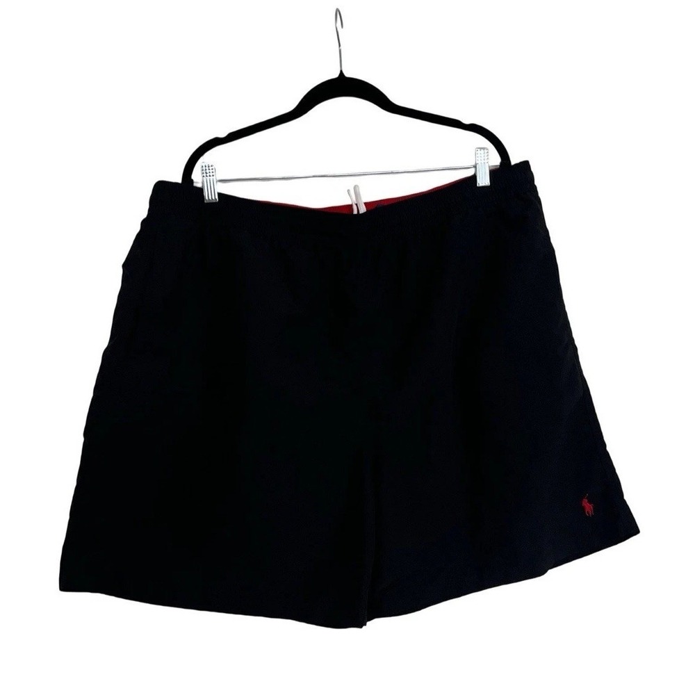 Polo Ralph Lauren Swim Trunks Mens 2XL Black Mesh Lined Pony Logo Shorts